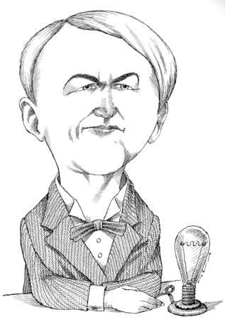 We would love to add any additional historic coloring pages that you have drawn or have the rights to allow us to use. Stock Illustration - Illustration of Thomas Edison with ...