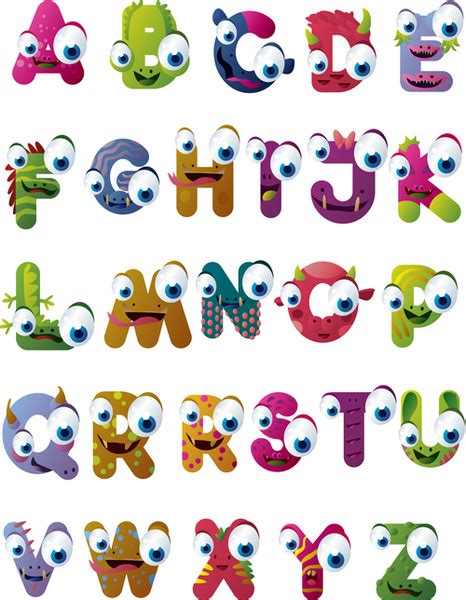 Funny Alphabet Clip Art Free Vector Download 226454 Free Vector For