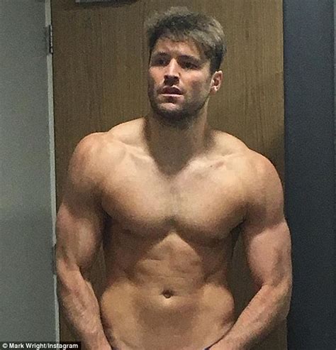 Mark Wright Shows Off His Muscular Physique In Steamy
