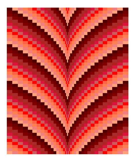 Autumn Points Bargello Quilt Pattern And Tutorial Lap Size And King
