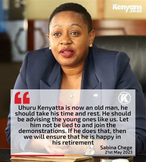 Ke On Twitter Uhuru Kenyatta Is Now An Old Man He Should Take His Time And Rest