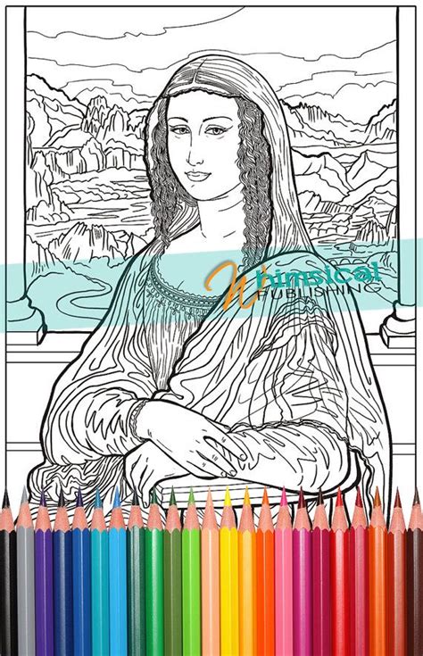 These mona lisa pictures are online coloring pages that can be colored with color gradients and patterns. Mona Lisa coloring page beautiful women by ...