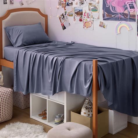 Bedsure Twin Xl Sheet Set Dorm Bedding Rayon Derived From