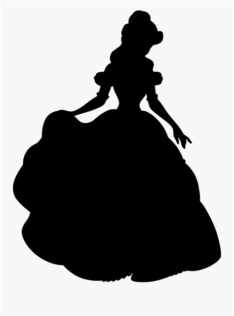Belle Disney Princess Silhouette Svg