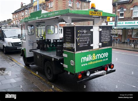 Milk Float In Earlsfield In London England United Kingdom In Britain