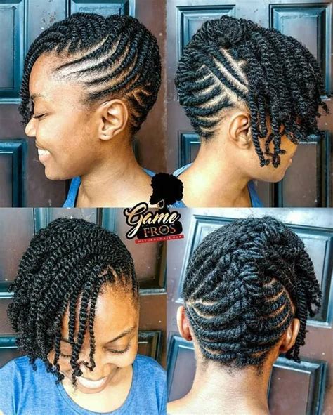 40 Flat Twist Hairstyles On Natural Hair With Full Style Guide Coils