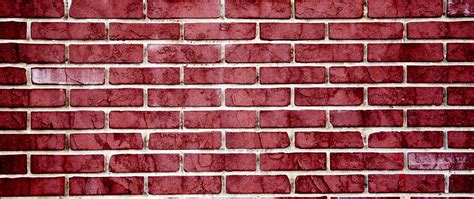 Download Wallpaper 2560x1080 Brick Wall Red Texture