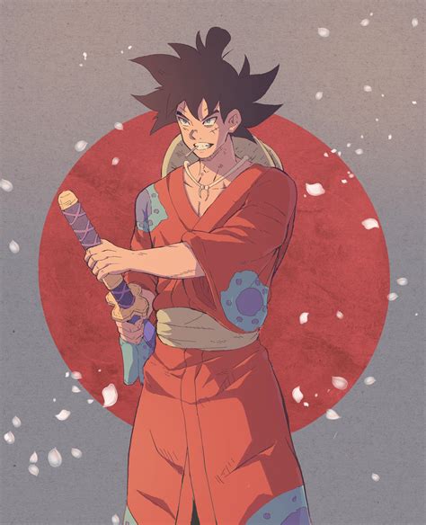 Fusion Of Luffy And Goku By Me Onepiece