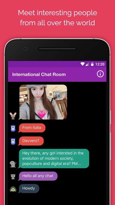 Join in our anonymous chat app, you'll be amazed at the possibilities. Anonymous Chat Rooms AntiChat APK Free Social Android App ...