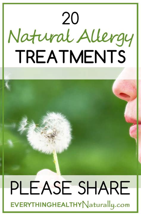 20 Natural Allergy Treatments Natural Remedies For Allergies Natural