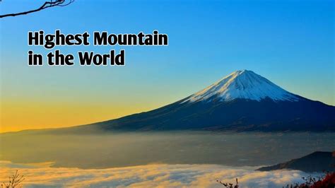 Top Five Highest Mountain In The World دنیا کی پانچ بڑی پہاڑ