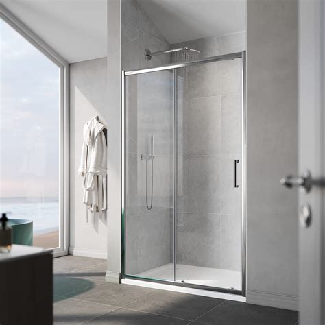 Buy ELEGANT 1200mm Modern Sliding Shower Enclosure Cubicle 8mm Safety