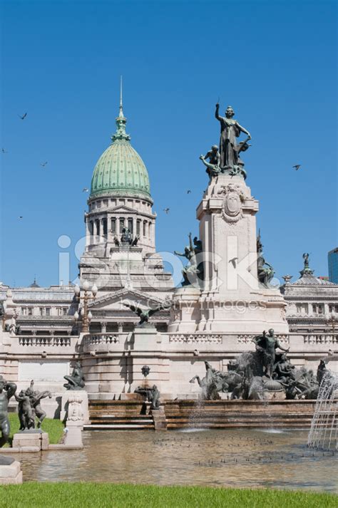 National Congress Building Buenos Aires Argentina Stock Photo