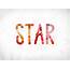 Star Concept Painted Watercolor Word Art — Stock Photo 