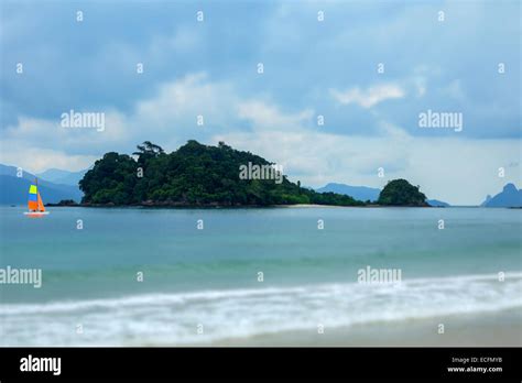 Beach Photo Overlooking Andaman Sea Langkawi Malaysia Stock Photo Alamy