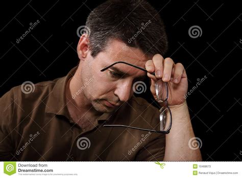 Depressed Man Stock Image Image Of Intellectual