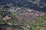 Peißenberg von oben - Gesamtübersicht und Stadtgebiet mit Außenbezirken ...