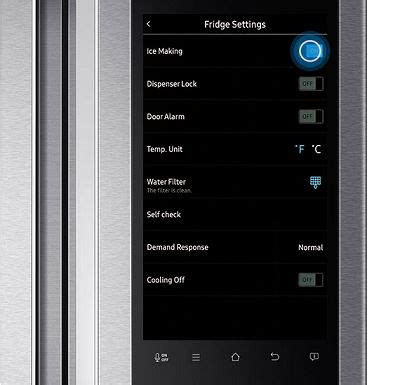 Turn off the ice maker if the refrigerator has one. Turning the Ice Maker On/Off in the Family Hub Refrigerator