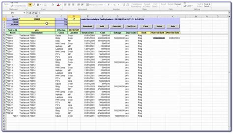 fixed asset spreadsheet template