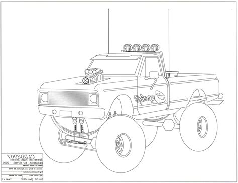 Lifted Truck Drawings At Explore Collection Of