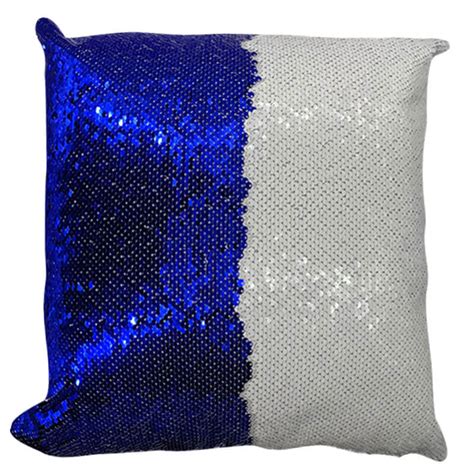 Blue Sequin Pillow Case Pillow Titan Jet Africa