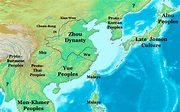 Zhou Dynasty Map, China 1000 BC - Nations Online Project