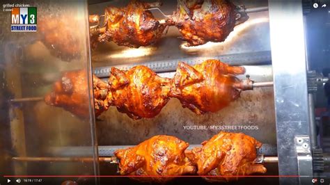 Chicken Full Bird Fry Grilled Full Chicken Street Food Youtube