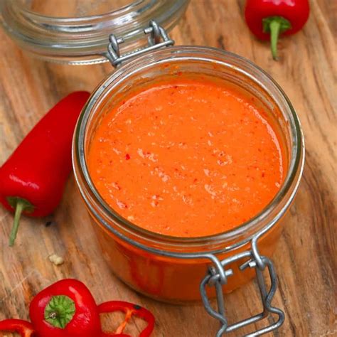 Simple Homemade Chili Sauce Red Chilli Sauce Alphafoodie