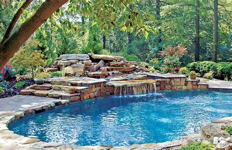 Pools With Waterfalls And Custom Swimming Pool Designs Blue Haven Pools