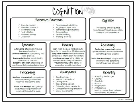 A Resource Explaining Cognitive Functions Speech Therapy Activities