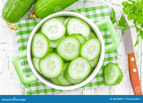 Cucumbers Stock Image Image Of Cucumbers Cutting Crisp 38348899