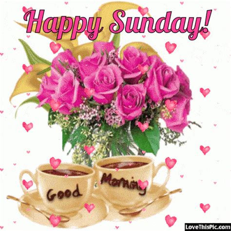 Happy Sunday Good Morning Hearts  Good Morning Happy Sunday Good