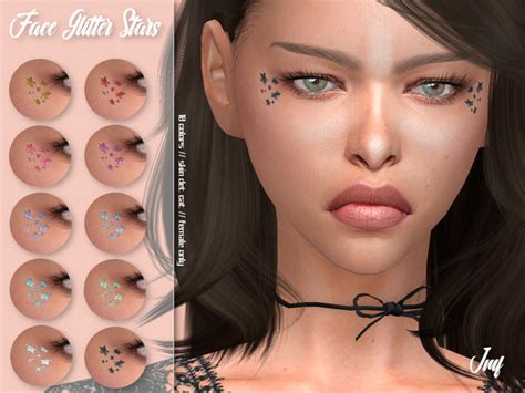 Imf Face Glitter Stars By Izziemcfire At Tsr Sims 4 Updates