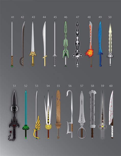 100 Swords Espadas Espadas Desenho Facas E Espadas