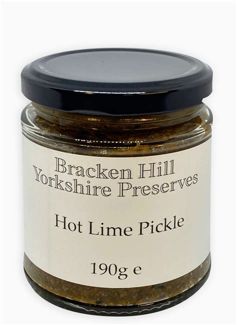 Hot Lime Pickle 190g Bracken Hill Fine Foods