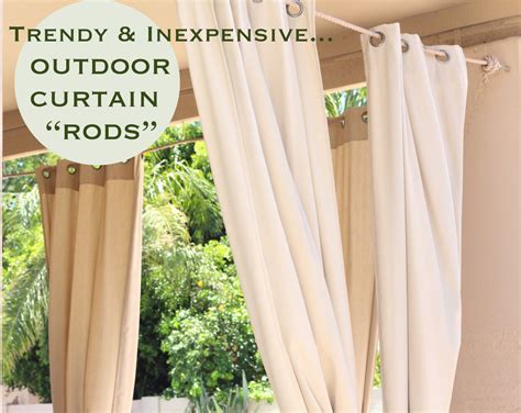 These creative, simple, easy, and inexpensive diy patios are sure to inspire you to complete your own project. Trendy & Inexpensive...Outdoor Curtain "Rods" - Retro ...