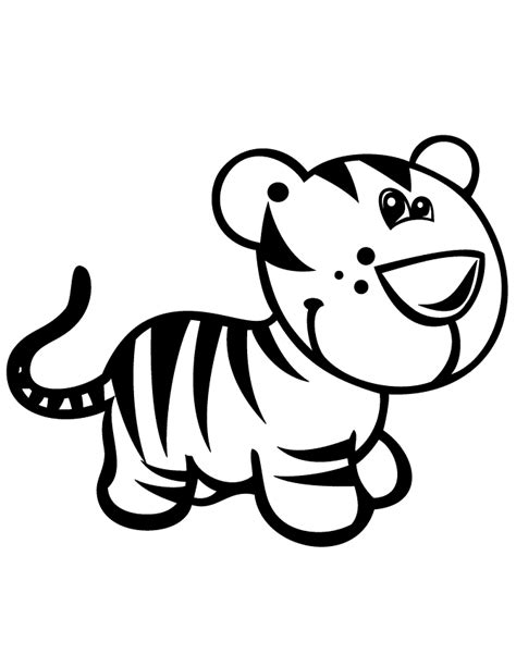 Tiger Cubs Coloring Pages Printable