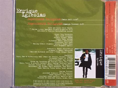 Enrique Iglesias Experiencia Religiosa 1996 Cd Discogs