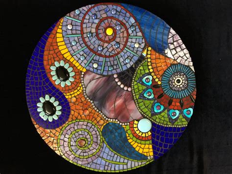 Stained Glass Mosaic Mandala By Rachel Greenberg Mosaic Art Mosaic Garden Art Glass Mosaic Art