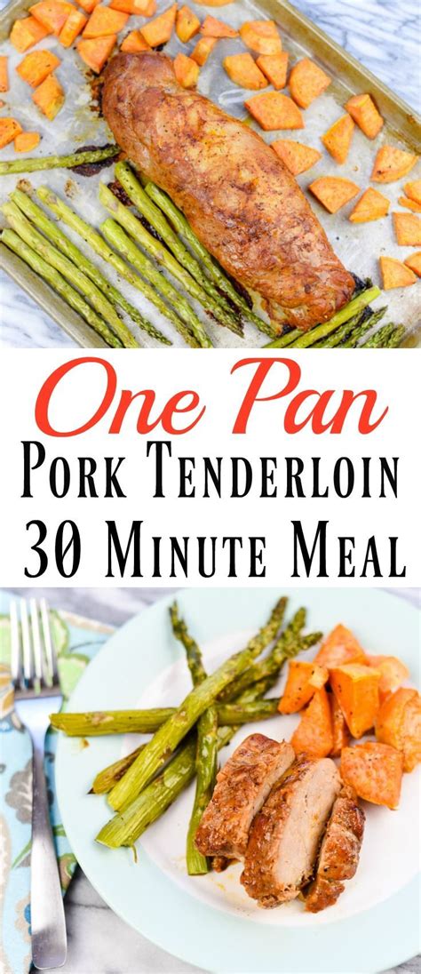 Marinade for pork tenderloin recipe. One Pan Pork Tenderloin Dinner | Recipe | Pork tenderloin ...