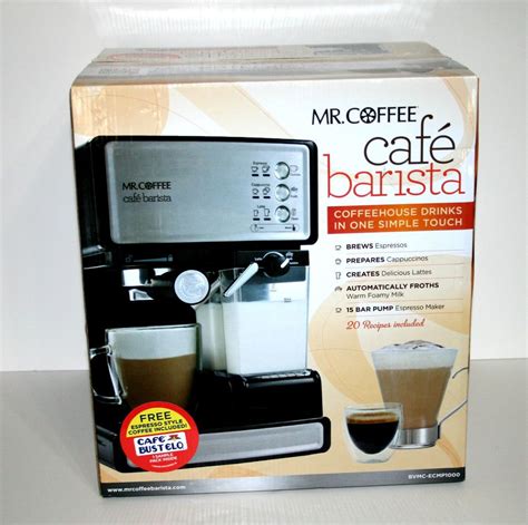 Mr Coffee Cafe Barista Coffee Machine Cappuccinos Lattes Espressos
