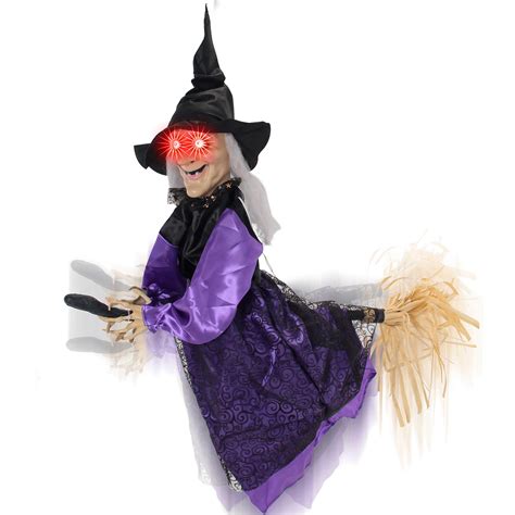 Buy Halloween Haunters Animated Hanging 3 Foot Scary Flying Purple
