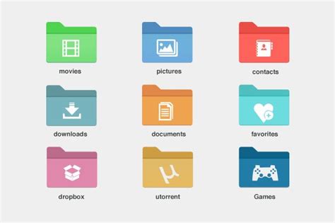 9 Windows Style Folder Icons Icons Creative Market