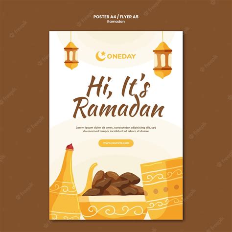 Free Psd Illustrated Ramadan Print Template