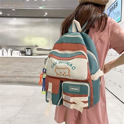 Women Large Capacity High School Student Backpack Ins Japanese
