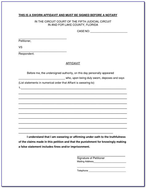 Affidavit Form Pdf Zimbabwe Blank Affidavit Form Zimbabwe Pdf Form