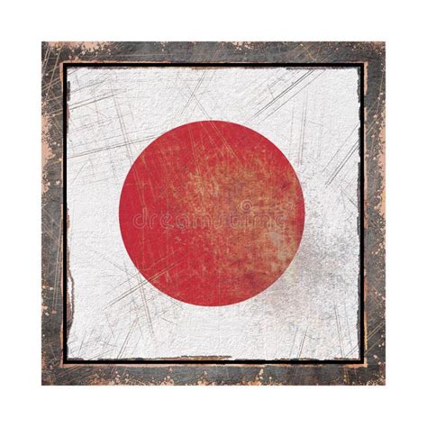 Old Japan Flag Stock Illustration Illustration Of Frame 109449961