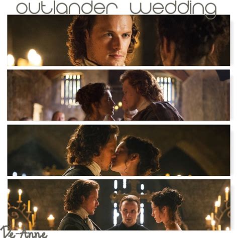 Outlander Weddingjamie And Claire James Fraser Outlander Outlander