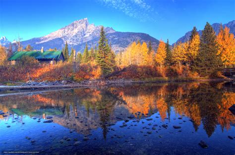 Download Wallpaper Jenny Lake Grand Tetons Wyoming Lake Free Desktop