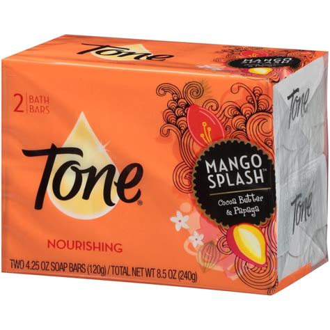 Tone Soap Bars With Cocoa Butter Mango Splash 2 Ct Shipt